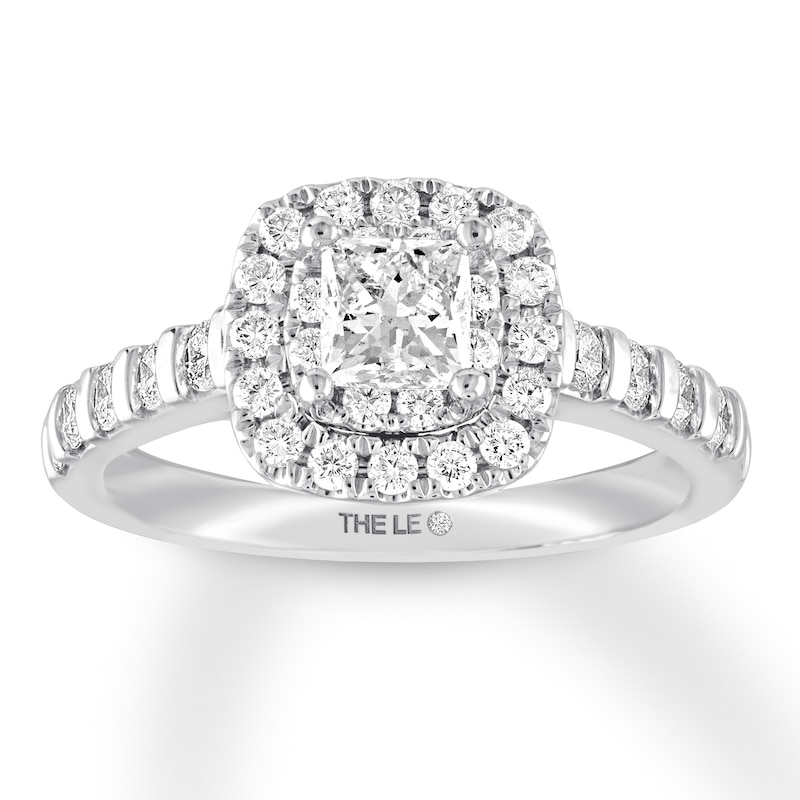 Previously Owned THE LEO Diamond Engagement Ring 1 Carat tw Princess ...