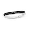 Thumbnail Image 0 of Previously Owned Black Diamond Wedding Band 1/4 ct tw Round-cut 14K White Gold