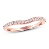 Thumbnail Image 1 of Previously Owned Adrianna Papell Diamond Wedding Band 1/8 ct tw Round-cut 14K Rose Gold