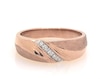 Thumbnail Image 1 of Previously Owned Men's Diamond Wedding Band 1/10 ct tw 10K Rose Gold