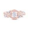 Thumbnail Image 2 of Previously Owned Adrianna Papell Diamond Engagement Ring 1 ct tw Round & Marquise-cut 14K Rose Gold