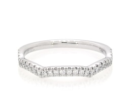 Previously Owned THE LEO Ideal Cut Diamond Wedding Band 1/6 ct tw 14K White Gold