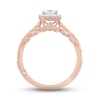 Thumbnail Image 4 of Previously Owned Monique Lhuillier Bliss Diamond Engagement Ring 7/8 ct tw Princess & Round-cut 18K Rose Gold