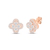 Thumbnail Image 1 of Previously Owned Diamond Flower Stud Earrings 5/8 ct tw 10K Rose Gold