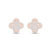 Thumbnail Image 2 of Previously Owned Diamond Flower Stud Earrings 5/8 ct tw 10K Rose Gold