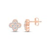 Thumbnail Image 3 of Previously Owned Diamond Flower Stud Earrings 5/8 ct tw 10K Rose Gold