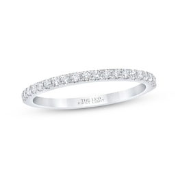 Previously Owned THE LEO First Light Diamond Wedding Band 1/5 ct tw Round-cut 14K White Gold