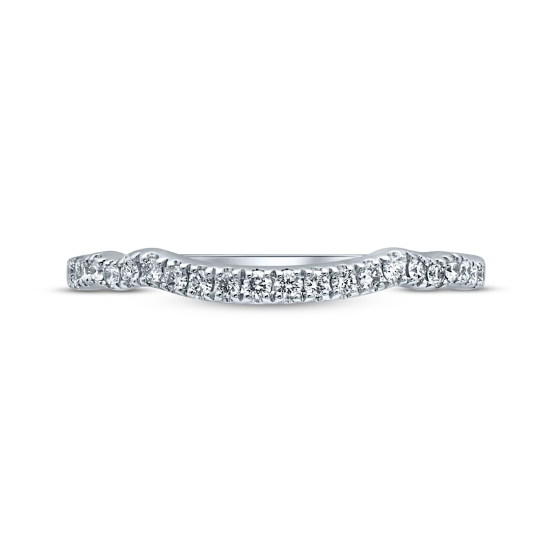 Previously Owned Monique Lhuillier Bliss Diamond Wedding Band 1/5 ct tw Round-cut 18K White Gold