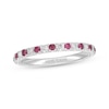 Thumbnail Image 0 of Previously Owned Neil Lane Ruby Anniversary Band 1/5 ct tw Round-cut Diamonds 14K White Gold - Size 9.5