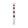 Thumbnail Image 1 of Previously Owned Neil Lane Ruby Anniversary Band 1/5 ct tw Round-cut Diamonds 14K White Gold - Size 9.5