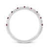 Thumbnail Image 2 of Previously Owned Neil Lane Ruby Anniversary Band 1/5 ct tw Round-cut Diamonds 14K White Gold - Size 9.5