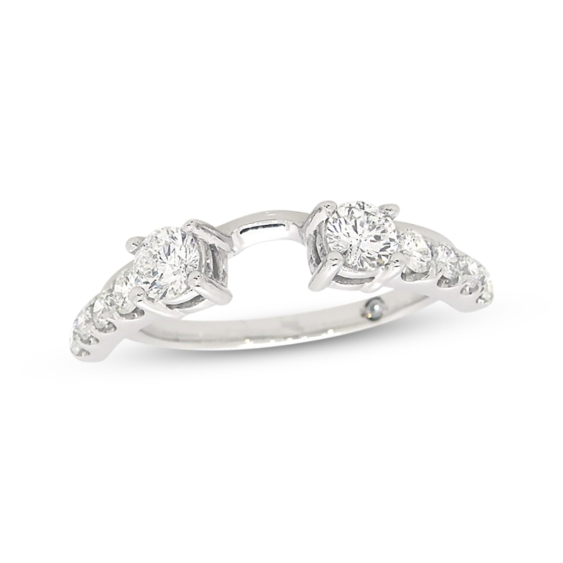 Main Image 1 of Previously Owned THE LEO Diamond Enhancer Ring 3/4 ct tw Round-cut 14K White Gold