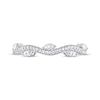 Thumbnail Image 2 of Previously Owned Adrianna Papell Diamond Anniversary Band 1/3 ct tw Round & Marquise-cut 14K White Gold