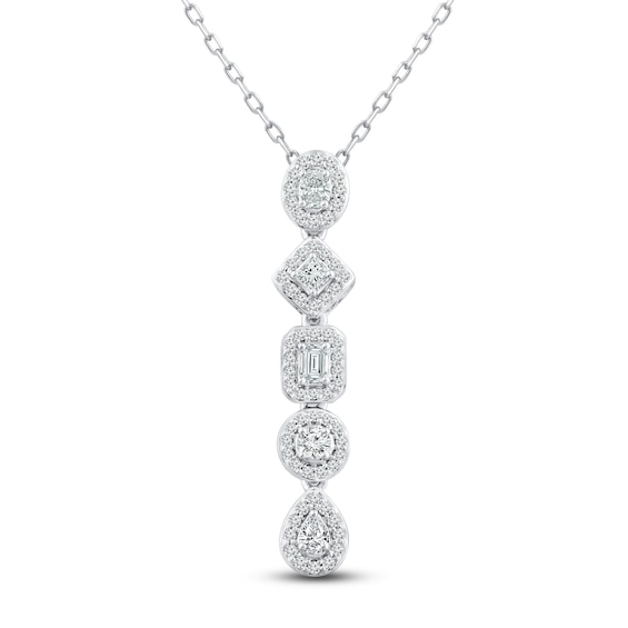 Previously Owned Diamond Necklace 1/ ct tw 10K White Gold 18