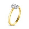 Thumbnail Image 2 of Previously Owned Forever Connected Diamond Ring 1/5 ct tw Princess & Round-cut 10K Yellow Gold