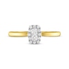 Thumbnail Image 3 of Previously Owned Forever Connected Diamond Ring 1/5 ct tw Princess & Round-cut 10K Yellow Gold