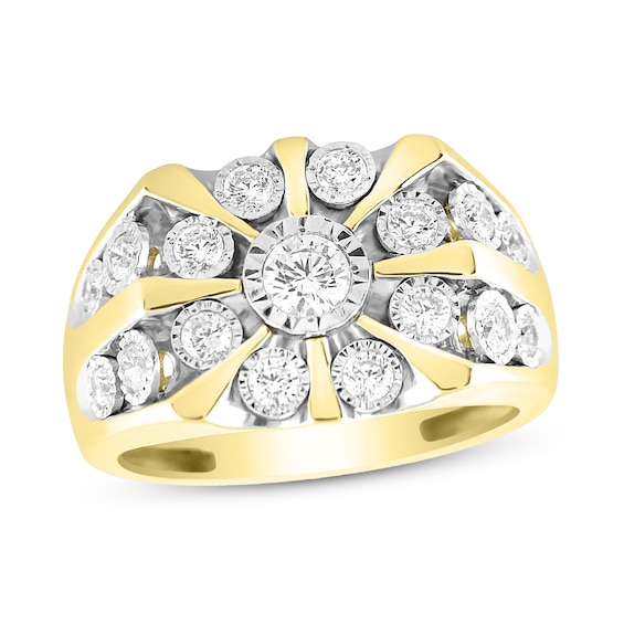 Previously Owned Men's Diamond Ring 1 ct tw 10K Yellow Gold