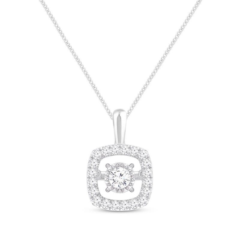 Previously Owned Unstoppable Love Necklace 1/4 ct tw 10K White Gold 19"