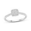 Thumbnail Image 1 of Previously Owned Diamond Engagement Ring 1/4 ct tw Round-cut 10K White Gold Size 7