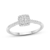 Thumbnail Image 1 of Previously Owned Diamond Engagement Ring 1/4 ct tw Round-cut 10K White Gold Size 8