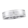 Thumbnail Image 1 of Previously Owned Men's Diamond Ring 1/15 ct tw Square-cut 10K White Gold Size 10