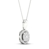 Thumbnail Image 2 of Previously Owned Multi-Diamond Necklace 1/4 ct tw Round-Cut 10K White Gold 18&quot;