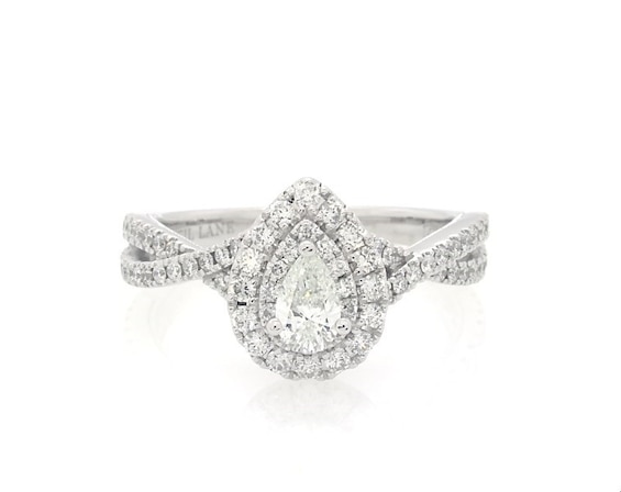 Previously Owned Neil Lane Pear-Shaped Diamond Engagement Ring 7/8 ct tw 14K White Gold