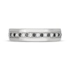 Thumbnail Image 3 of Neil Lane Men’s Round-cut Black & White Diamond Wedding Band 1/3 ct tw 14K White Gold