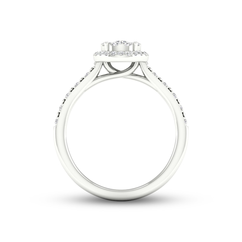 Previously Owned Diamond Promise Ring 1/4 ct tw Round-cut 10K White Gold