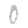 Thumbnail Image 2 of Previously Owned Monique Lhuillier Bliss Diamond Engagement Ring 1-1/8 ct tw Round & Marquise-cut 18K White Gold