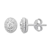 Thumbnail Image 1 of Previously Owned Diamond Oval Earrings 1/2 ct tw Round-cut 10K White Gold