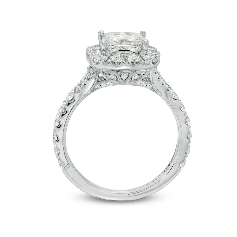 Main Image 2 of Previously Owned Neil Lane Diamond Engagement Ring 2-5/8 ct tw Princess/Round 14K White Gold