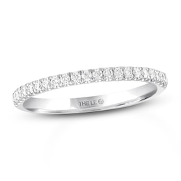 Previously Owned THE LEO Diamond Wedding Band 1/5 ct tw Round-cut 14K White Gold