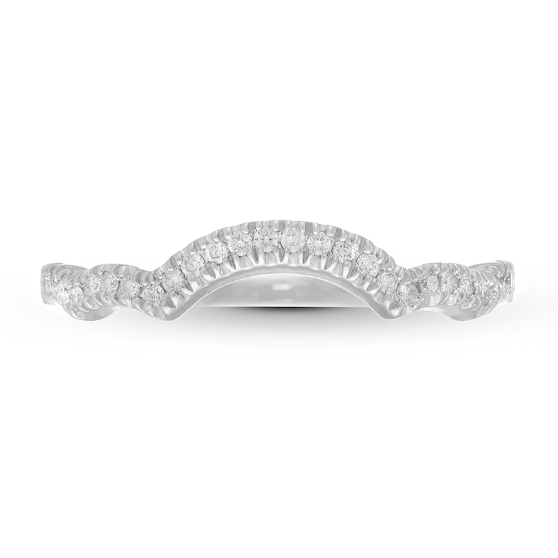 Previously Owned Neil Lane Diamond Wedding Band 1/8 ct tw Round-cut 14K White Gold