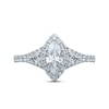 Thumbnail Image 3 of Previously Owned Monique Lhuillier Bliss Diamond Engagement Ring 1-1/2 ct tw Marquise, Pie & Round-Cut 18K White Gold