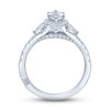 Thumbnail Image 4 of Previously Owned Monique Lhuillier Bliss Diamond Engagement Ring 1-1/2 ct tw Marquise, Pie & Round-Cut 18K White Gold