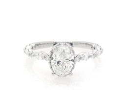 Previously Owned Neil Lane Oval-Cut Diamond Engagement Ring 1-1/2 ct tw 14K White Gold