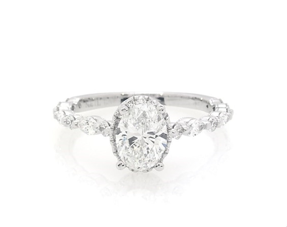 Previously Owned Neil Lane Oval-Cut Diamond Engagement Ring 1-1/2 ct tw 14K White Gold