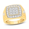 Thumbnail Image 0 of Previously Owned Men's Diamond Ring 1-1/2 ct tw Round-cut 10K Two-Tone Gold