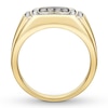 Thumbnail Image 2 of Previously Owned Men's Brown & White Diamond Ring 1/2 ct tw 10K Yellow Gold