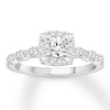 Thumbnail Image 0 of Previously Owned Diamond Engagement Ring 1 ct tw Round-cut 14K White Gold