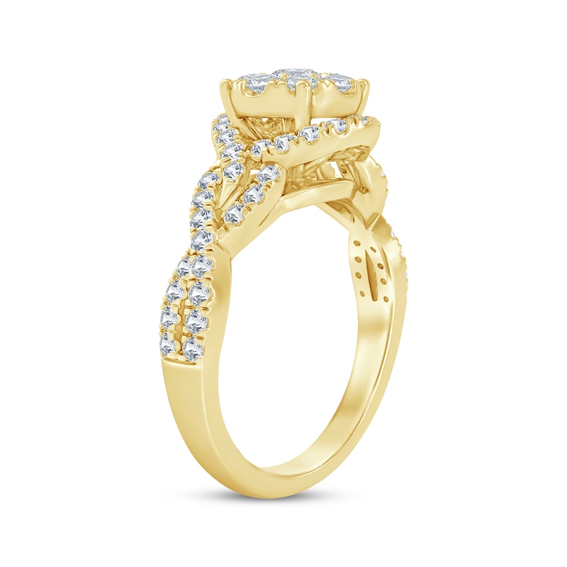 Main Image 2 of Previously Owned Diamond Engagement Ring 1 ct tw Round-cut 14K Yellow Gold