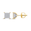 Thumbnail Image 1 of Previously Owned Men's Diamond Stud Earrings 1/4 ct tw Round-cut 10K Yellow Gold