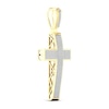 Thumbnail Image 1 of Previously Owned Men's Diamond Cross Charm 1 ct tw Round-cut 10K Yellow Gold