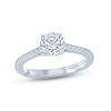 Thumbnail Image 1 of Previously Owned Monique Lhuillier Bliss Diamond Engagement Ring 1-1/3 ct tw Round-cut 18K White Gold