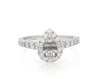 Thumbnail Image 0 of Previously Owned Neil Lane Diamond Pear Halo Engagement Ring Setting 3/4 ct tw 14K White Gold Size 7