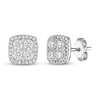 Thumbnail Image 0 of Previously Owned Diamond Stud Earrings 1 ct tw Round-cut 10K White Gold