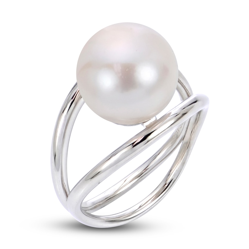 Main Image 1 of Previously Owned Cultured Pearl Cocktail Ring Sterling Silver - Size 7