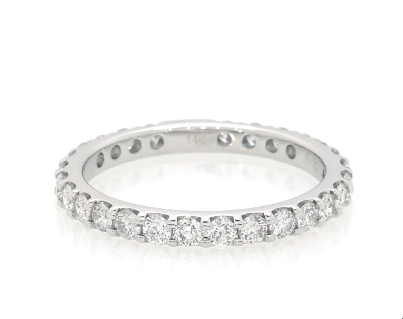 Previously Owned Diamond Sizeable Eternity Ring 1 ct tw 14K White Gold ...