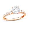 Thumbnail Image 1 of Previously Owned Multi-Diamond Engagement Ring 5/8 ct tw Round-cut 14K Rose Gold